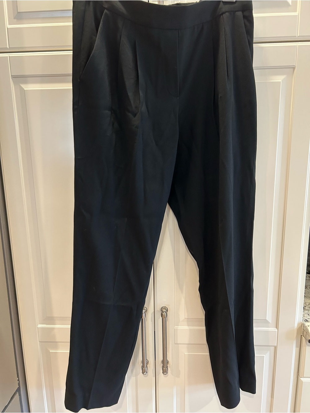 Babaton Black Pleated Men's Dress Trousers